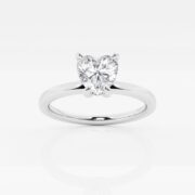 heart shaped lab diamond engagement rings