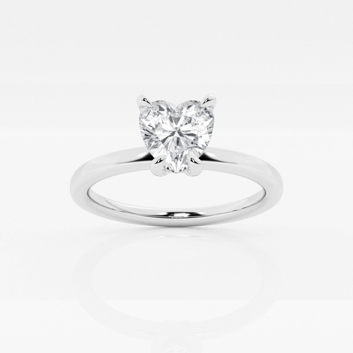 heart shaped lab diamond engagement rings