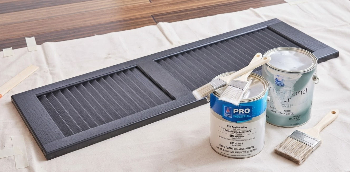 painting plastic shutters